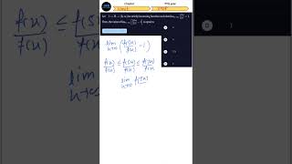 lim x tending to ∞ f ( 7 x ) f ( x ) = 1 limit #jeeadvanceexam #jee #iit #jee2024 #jeemains