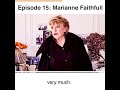 My interview with MARIANNE FAITHFULL