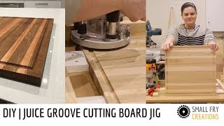 Today I show you how to make a simple cutting board jig that can be used on any size cutting board. I made the juice groove jig with 