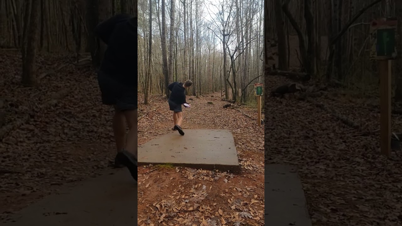 disc golf ga. Brandon mercer. hard dog leg right