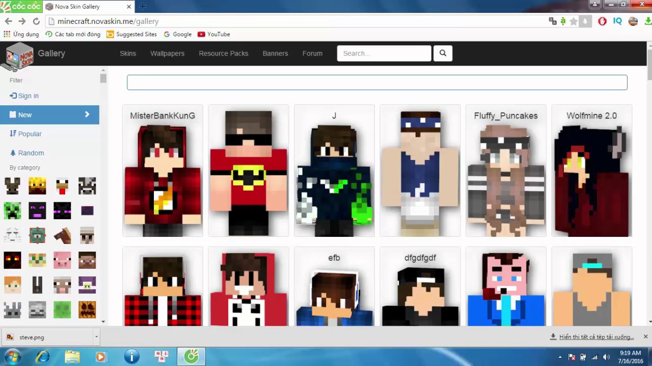 Hướng dẫn thay đổi Skin (Minecraft PC) - youtube