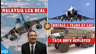 Indian Defence Updates Tejas Malaysia Deal,Tata Qrfv Inducted,Scorpene Tech Transfer,Tejas At Lac