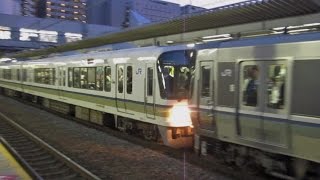 JR西日本 223系6000番台+221系 普通 米原行き 南草津駅 20150527