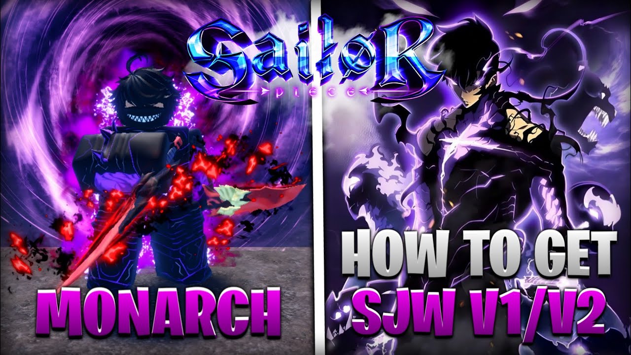 Sailor Piece | SUNG JIN WOO V1/V2 | Showcase + Tutorial Como Obter Sung ...