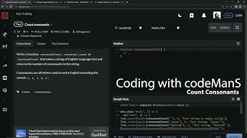Codewars 7 kyu Count Consonants Javascript