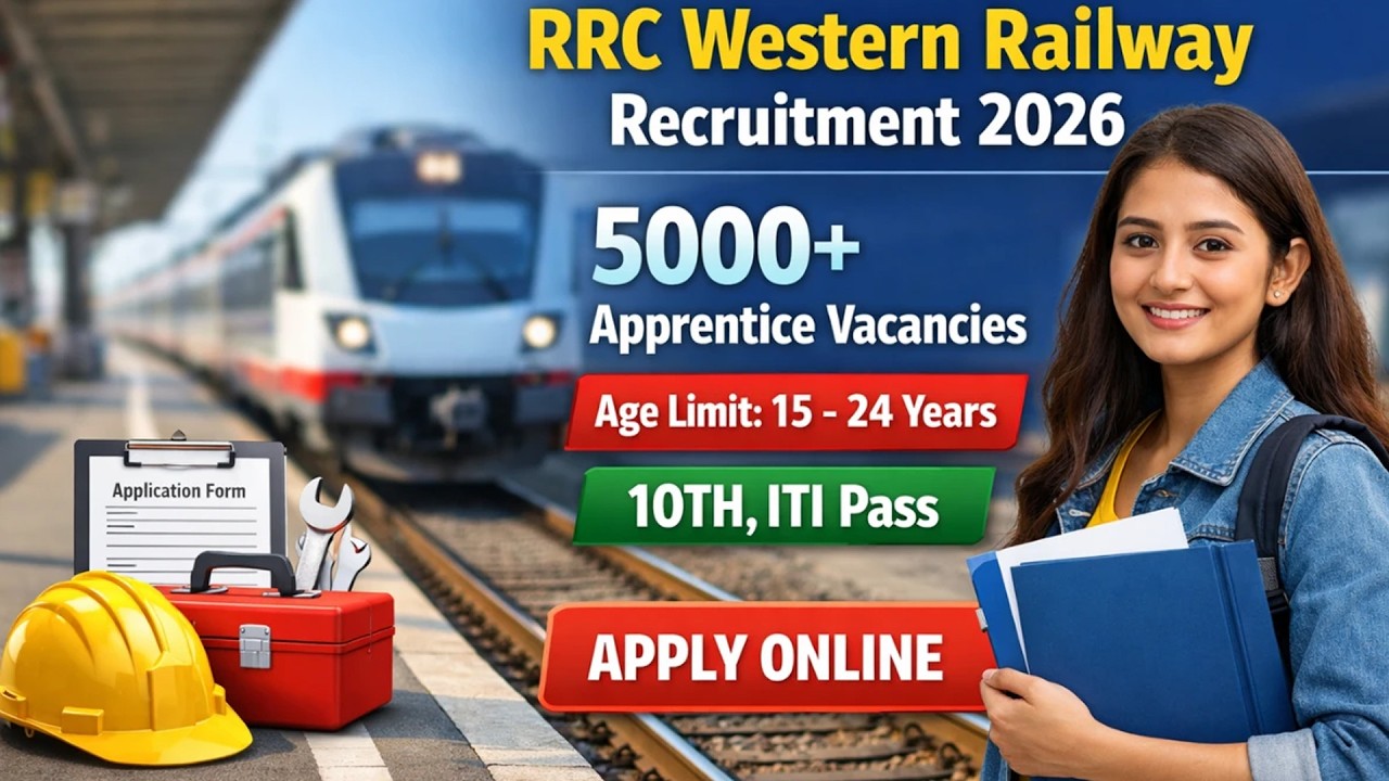 RRC Western Railway Apprentice Recruitment 2026 - Apply Online for 5,349 Posts
