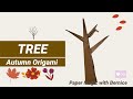 Crafting autumn beauty diy origami tree tutorial