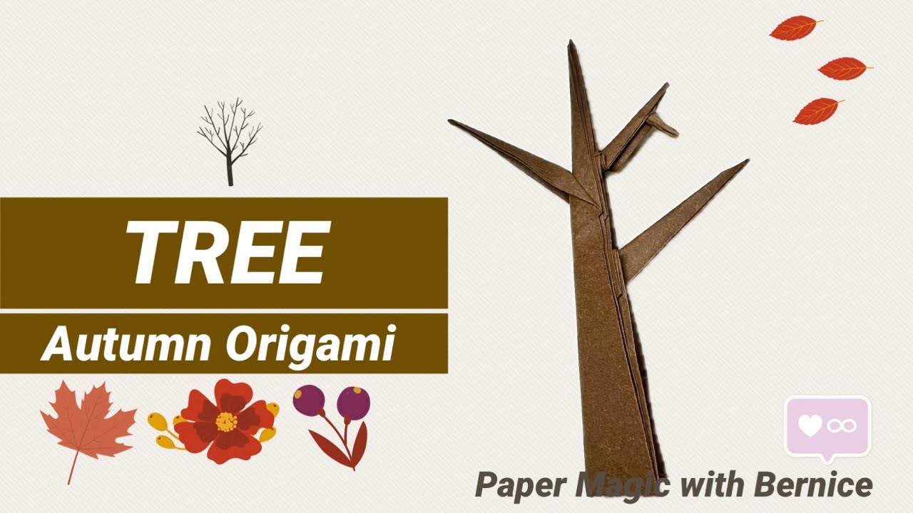 Origami Tree Tutorial Crafting Autumn Beauty: DIY Origami Tree Tutorial - YouTube