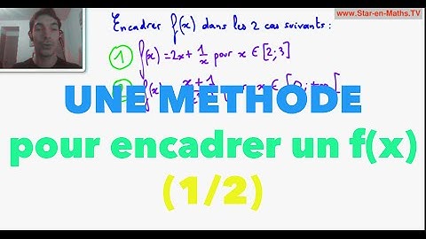 1ère S Une méthode pour encadrer un f(x) (1/2)