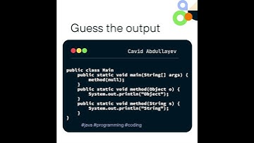 Guess the output #8 #java #coding