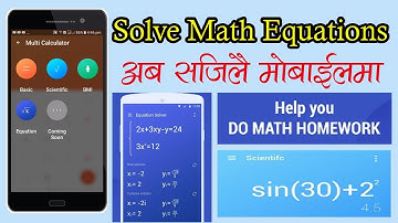[in Nepali] Scientific Calculator With Mathematics Equation Solver For Students