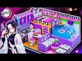 【鬼滅の刃】️リカちゃん ❤️ 胡蝶しのぶと冨岡義勇のミニチュアドールハウスをDIY 🌼 しのぶのプール付きのお部屋を手作り工作 🍭 ぎゆしのお家 🌼 Demon Slayer House