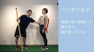【ヘルシーボディ改革講座】Vol.1　あなたの姿勢はどっち？ 「ペンギン女子」「ゴリラ女子」