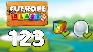 Cut the Rope BLAST 123 - Walkthrough, No Boosters screenshot 5