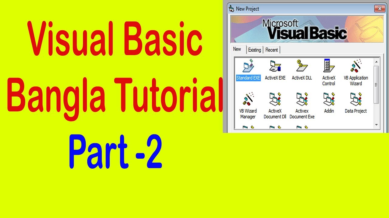 Visual Basic Introduction in Bengali || Easy Tech || Part 2 - YouTube