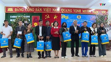 Công đoàn viên chức tỉnh Thanh Hóa trao quà Tết cho người lao động có hoàn cảnh khó khăn