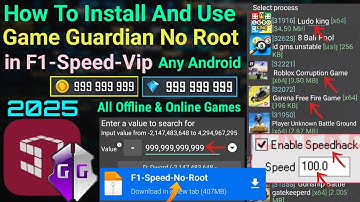 How To Install And Use Game Guardian in F1 Speed No Root Any Android || 2025