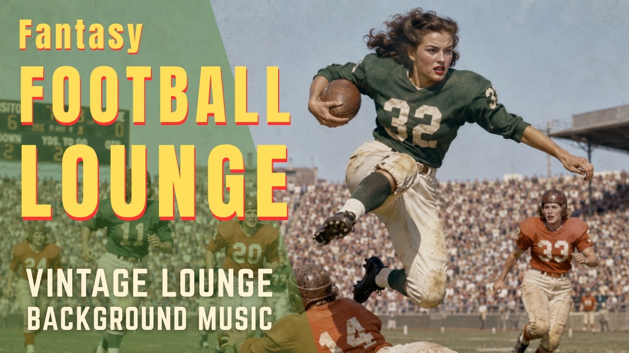 🏈 Fantasy Football Lounge - 1960s Vintage Lounge Background Music (NFL Films & Sam Spence Inspired)