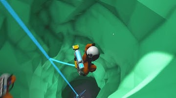 Astroneer: Jumping through a planet.