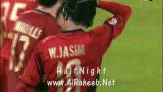 هدف وليد جاسم الريان في مرمى قطر القسم الثاني موسم 2007-2008