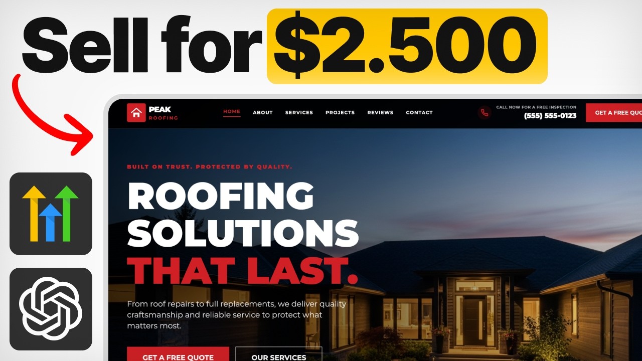 ChatGPT 2 Built This Roofing Website in One Sitting