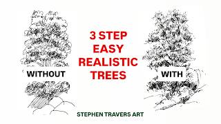 3 Easy Steps for Drawing Realistic Trees
