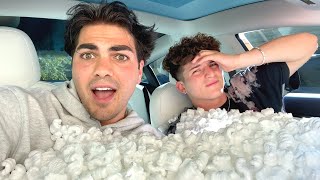 I Filled Tony's Car With Packing Peanuts!!