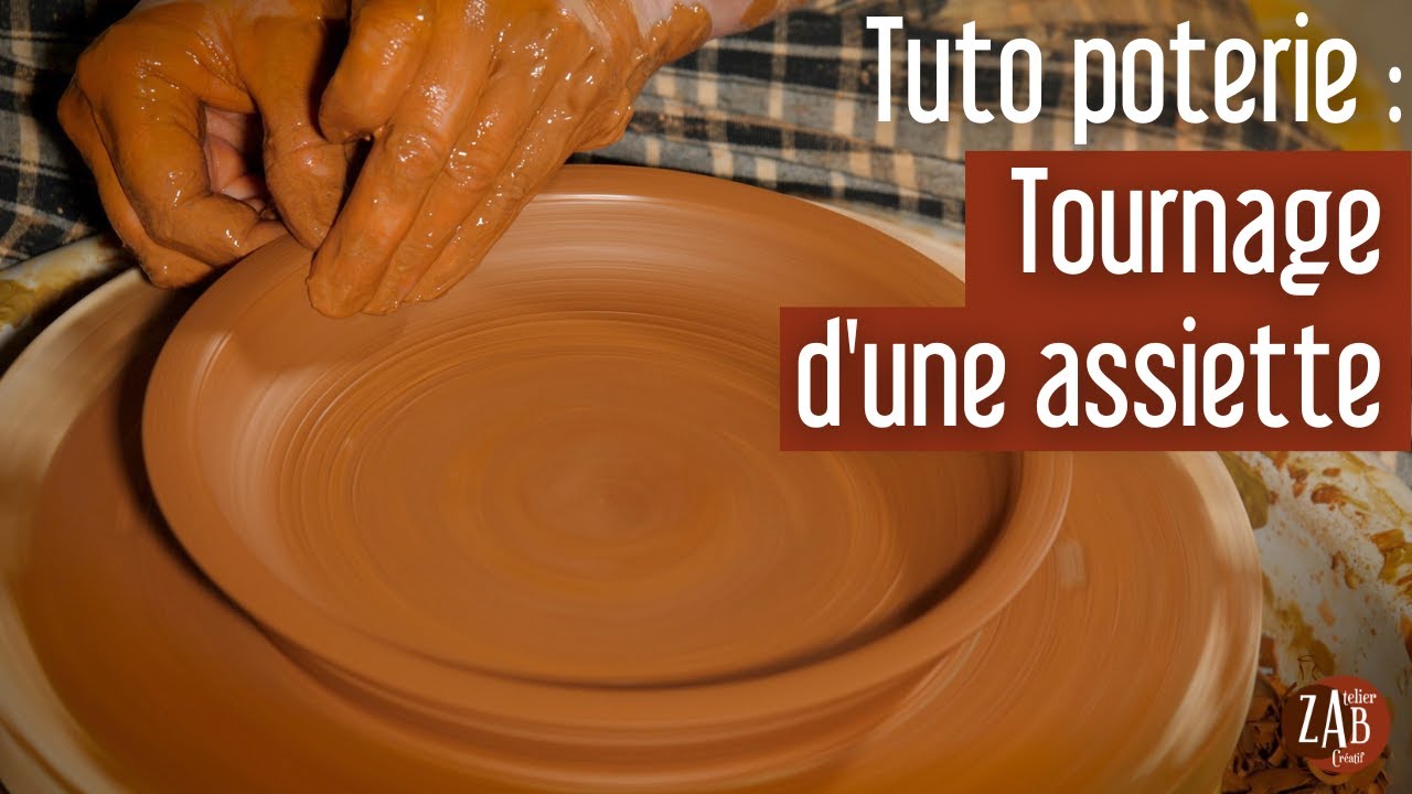 Tournage d'une  🍽  assiette DIY | Cours de Poteries 🏺