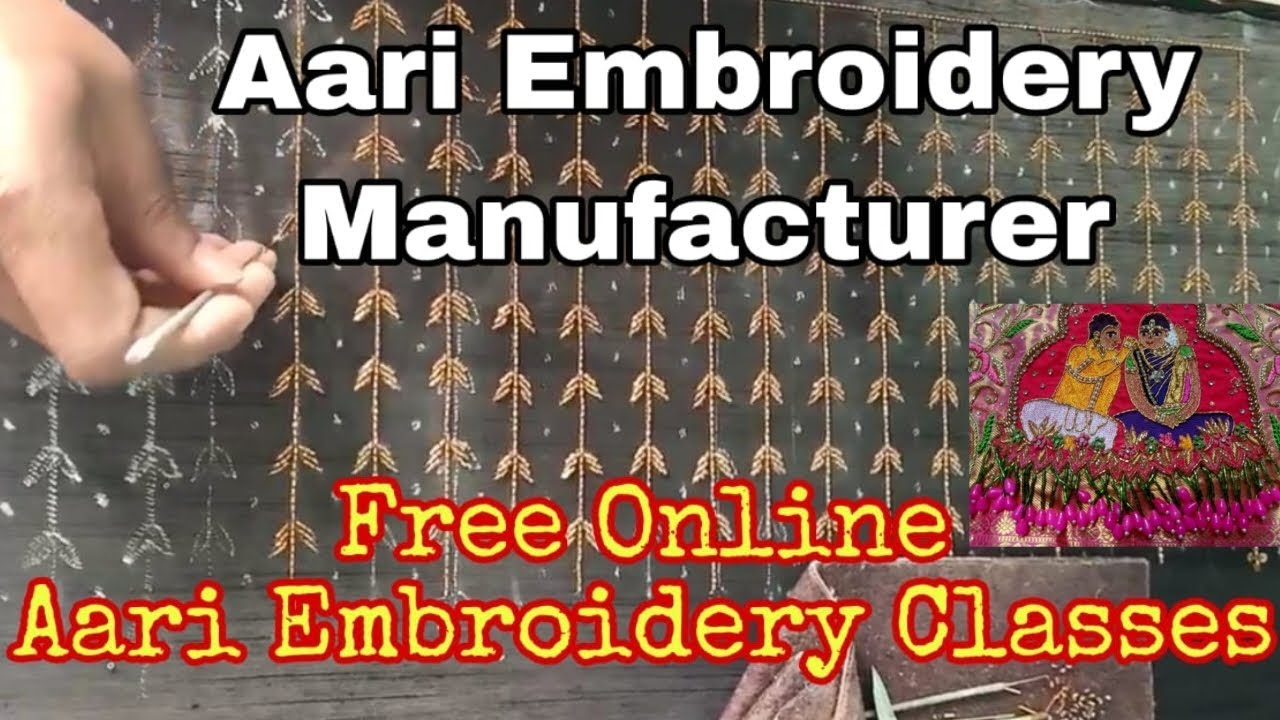 Aari embroidery blouses & designs Aari embroidery class YouTube