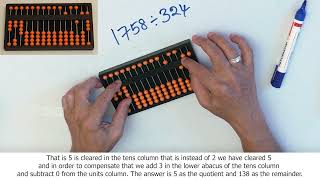 #141 Division involving four digit dividend and three digit divisor - example: 1758÷324