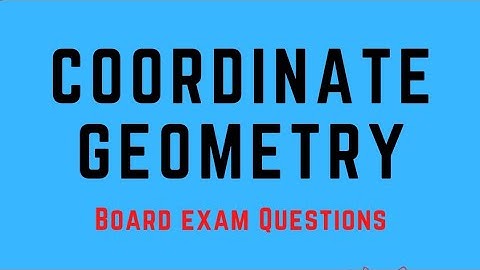 Class X | Maths | Coordinate geometry | Previous year exam questions | Sajid Ali | Hindi