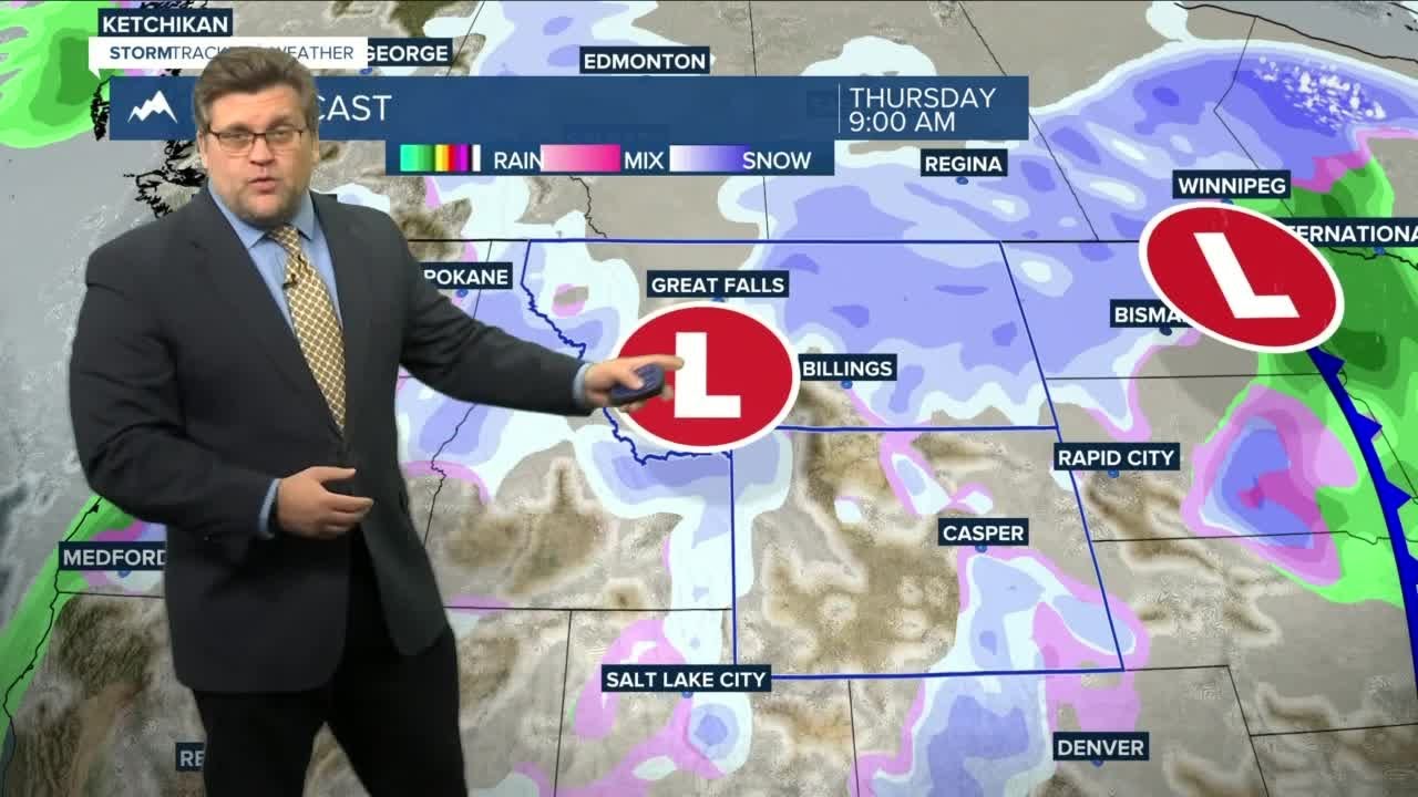 Q2 Billings Area Weather: Winter storm moves off to the east - YouTube