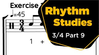 EP0181 - 3/4 Rhythm reading practice without ties or rests (Part 9) - clap and count rhythms