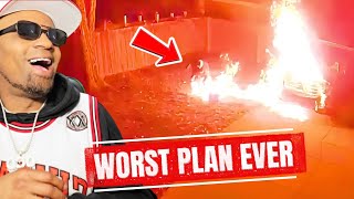 Watch This Arson Suspect Set Himself on Fire |Bodycam Reaction