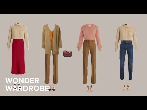 From winter to spring capsule wardrobe transition.