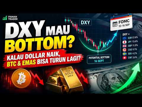 US DOLLAR mau Bottom? Kalau DXY Naik, BTC & EMAS Bisa Turun Lagi?
