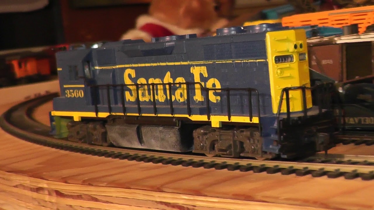 HO Used In Box atlas gp38 diesel 7021 santa fe atsf a.t.&s.f. rare Runs HD Video
