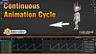 How To Get Continuous Animation Cycle In Blender _ Blender Tutorial
