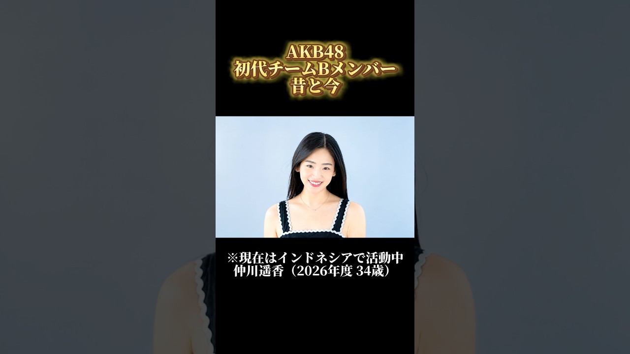 【昔と今】2000年代AKB48 初代チームBの若い頃と現在
