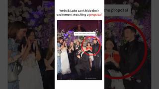Yerin and Luke can’t hide their excitement watching a proposal right in front of them #Shorts