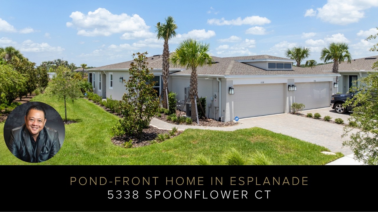 Pond-Front Home in Esplanade | 5338 Spoonflower Ct