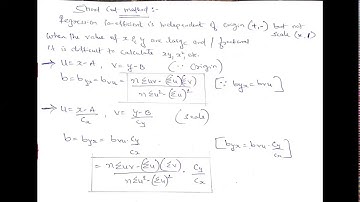 Std 12th - Statistics -Ch-Regression  - Part -3( Short cut Method) - By Sameer Dhabalia