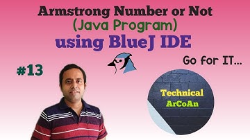 Armstrong Number or Not using BlueJ | BlueJ IDE | ICSE IX & X | Java Programming