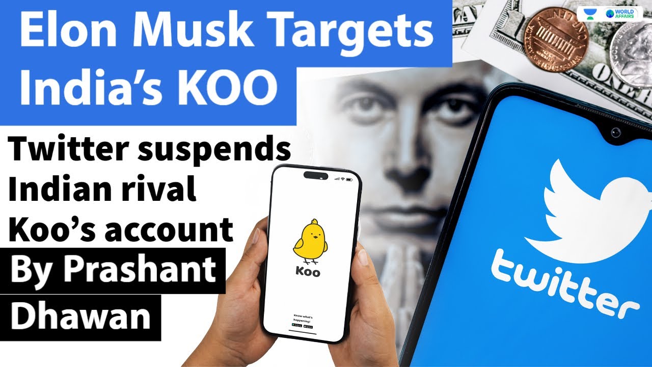Elon Musk Targets India’s KOO | Twitter suspends Indian rival Koo’s account
