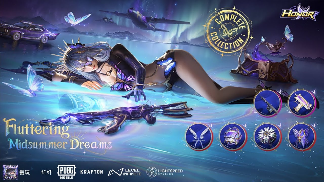 PUBGM 60000UC 1000 Spins on The Hermit’s Chrysalis Set 一千抽六万UC荣耀系列最终章：蝶梦隐者