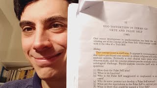 Psychologist casual review: Ego distortion in terms of True and False Self by Donald Winnicott