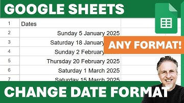 Google Sheets Date Format - Change Date Format in Google Sheets