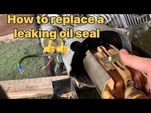 How to replace a leaking oil seal generator