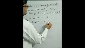 Given relation is transitive or not ?