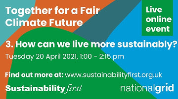 How can we live more sustainably?